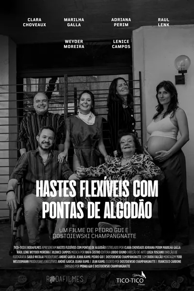 Hastes Flexíveis com Pontas de Algodão