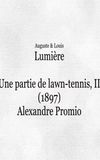 Une partie de lawn-tennis II