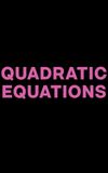 Quadratic Equations