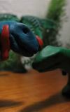 Jurassic Fight Club - Cannibal Dinosaur Claymation